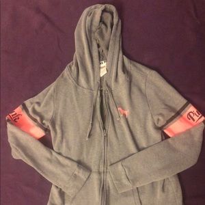 PINK zip up sweatshirt